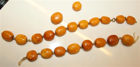 Amber beads